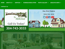 Tablet Screenshot of landscapingbyhillcrest.com